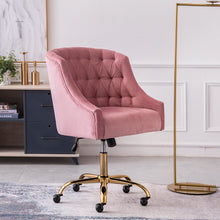 Load image into Gallery viewer, Computer Office Chair Adjustable Height Arms Tufted Back Padded