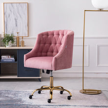 Load image into Gallery viewer, Computer Office Chair Adjustable Height Arms Tufted Back Padded