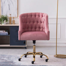 Load image into Gallery viewer, Computer Office Chair Adjustable Height Arms Tufted Back Padded