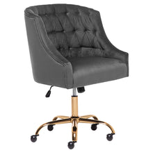 Load image into Gallery viewer, Computer Office Chair Adjustable Height Arms Tufted Back Padded