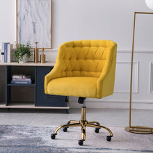 Load image into Gallery viewer, Computer Office Chair Adjustable Height Arms Tufted Back Padded