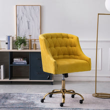 Load image into Gallery viewer, Computer Office Chair Adjustable Height Arms Tufted Back Padded