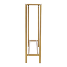 Load image into Gallery viewer, Modern Gold Console Table Tempered Glass Table Sofa Entryway Table Living Room