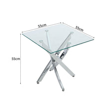 Load image into Gallery viewer, Glass Top Table End Coffee Bistro Bar Table