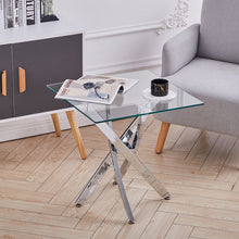 Load image into Gallery viewer, Glass Top Table End Coffee Bistro Bar Table