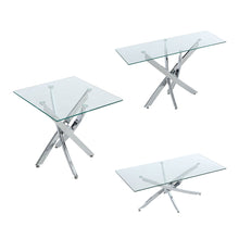 Load image into Gallery viewer, Glass Top Table End Coffee Bistro Bar Table