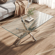 Load image into Gallery viewer, Glass Top Table End Coffee Bistro Bar Table