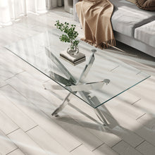Load image into Gallery viewer, Glass Top Table End Coffee Bistro Bar Table