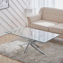Load image into Gallery viewer, Glass Top Table End Coffee Bistro Bar Table