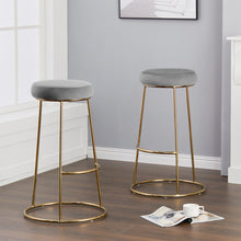 Load image into Gallery viewer, Set of 2 Premier Velvet Bar Stool