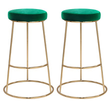 Load image into Gallery viewer, Set of 2 Premier Velvet Bar Stool