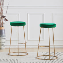 Load image into Gallery viewer, Set of 2 Premier Velvet Bar Stool