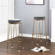 Load image into Gallery viewer, Set of 2 Glamour Velvet Bar Stool
