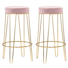 Load image into Gallery viewer, Set of 2 Glamour Velvet Bar Stool