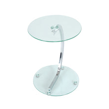 Load image into Gallery viewer, Tempered Glass Dining Table Modern Chrome Cross Legs Kitchen Room Tables
