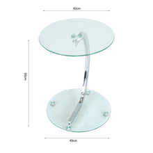 Load image into Gallery viewer, Tempered Glass Dining Table Modern Chrome Cross Legs Kitchen Room Tables