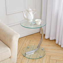 Load image into Gallery viewer, Tempered Glass Dining Table Modern Chrome Cross Legs Kitchen Room Tables