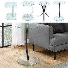 Load image into Gallery viewer, Tempered Glass Dining Table Modern Chrome Cross Legs Kitchen Room Tables