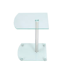 Load image into Gallery viewer, Tempered Glass Dining Table Modern Chrome Cross Legs Kitchen Room Tables