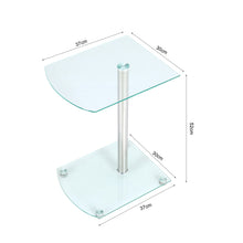 Load image into Gallery viewer, Tempered Glass Dining Table Modern Chrome Cross Legs Kitchen Room Tables