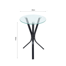 Load image into Gallery viewer, Tempered Glass Dining Table Modern Chrome Cross Legs Kitchen Room Tables