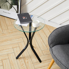 Load image into Gallery viewer, Tempered Glass Dining Table Modern Chrome Cross Legs Kitchen Room Tables