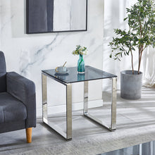Load image into Gallery viewer, Minimalist Style Grey Clear Glass Coffee Table Sofa End Tea Table Console Table