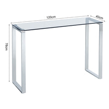 Load image into Gallery viewer, Minimalist Style Grey Clear Glass Coffee Table Sofa End Tea Table Console Table