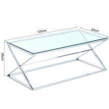Load image into Gallery viewer, Modern X Shaped Rectangular Coffee Table/Console Table/End Table