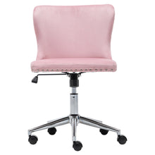 Load image into Gallery viewer, Adjustable Velvet Home Office Chairs Swivel Chair Pink