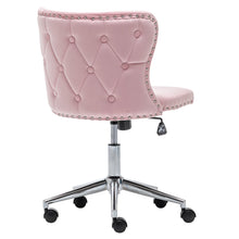 Load image into Gallery viewer, Adjustable Velvet Home Office Chairs Swivel Chair Pink