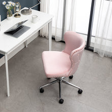 Load image into Gallery viewer, Adjustable Velvet Home Office Chairs Swivel Chair Pink