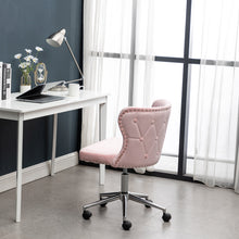 Load image into Gallery viewer, Adjustable Velvet Home Office Chairs Swivel Chair Pink