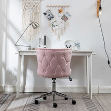 Load image into Gallery viewer, Adjustable Velvet Home Office Chairs Swivel Chair Pink