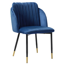 Load image into Gallery viewer, 2x Velvet Dining Chairs Kitchen Dining Room Restaurant Office Chair Metal Legs