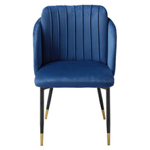 Load image into Gallery viewer, 2x Velvet Dining Chairs Kitchen Dining Room Restaurant Office Chair Metal Legs