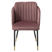 Load image into Gallery viewer, 2x Velvet Dining Chairs Kitchen Dining Room Restaurant Office Chair Metal Legs