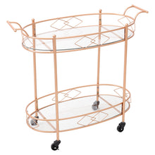 Load image into Gallery viewer, Bar Cart old Mirror Drinks Kitchen Trolley on Lockable Wheels