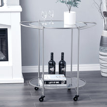 Load image into Gallery viewer, Kitchen Trolley Bar Cart Serving Drinks Cart Gold/Silver