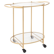 Load image into Gallery viewer, Kitchen Trolley Bar Cart Serving Drinks Cart Gold/Silver