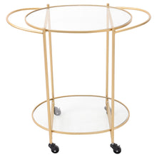 Load image into Gallery viewer, Kitchen Trolley Bar Cart Serving Drinks Cart Gold/Silver