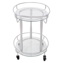 Load image into Gallery viewer, Kitchen Trolley Bar Cart Serving Drinks Trolley with Wheels Silver