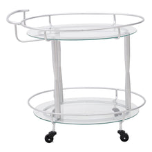 Load image into Gallery viewer, Kitchen Trolley Bar Cart Serving Drinks Trolley with Wheels Silver