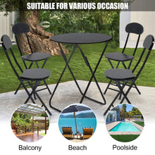Load image into Gallery viewer, Folding Garden Table Dining Table with 2 & 4 Chairs Kitchen Furniture Space Saving