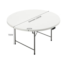 Load image into Gallery viewer, Outdoor Portable Camping Plastic Folding in Half Table Large Dining Table