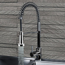 Load image into Gallery viewer, Kitchen Chrome Pull Out Sink Mixer Tap Spring Neck Faucet