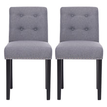 Load image into Gallery viewer, Set of 2 Elegant Buttoned Dining Chairs
