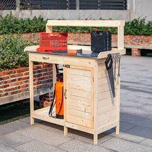 Load image into Gallery viewer, Wooden Garden Potting Bench