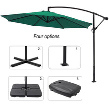 Load image into Gallery viewer, 3M Dark Green Sun Parasol Hanging Banana Umbrella
