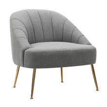 Load image into Gallery viewer, Imitation Cashmere Bucket Style Accent Chair, Grey